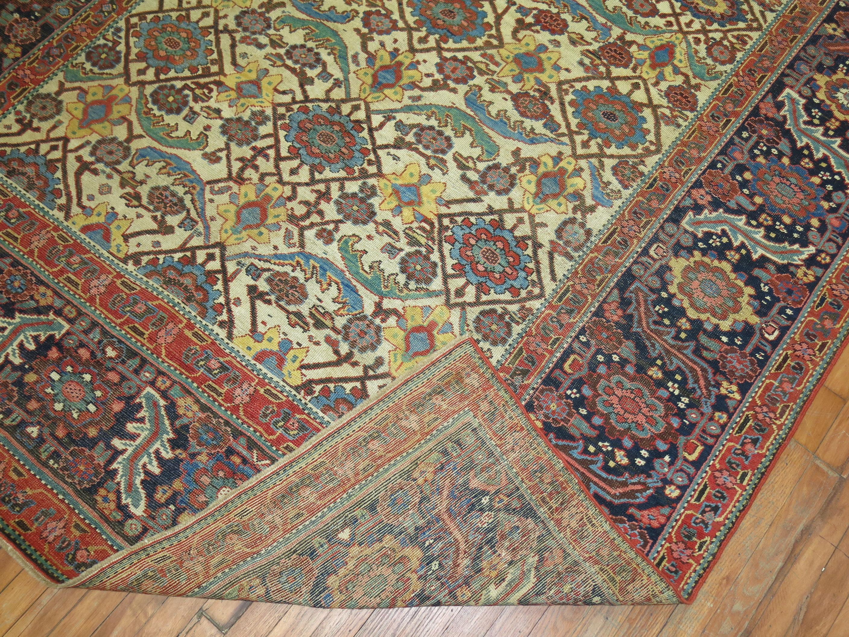 Zabihi Collection Fine Antique Northwest Persian Rug In Good Condition For Sale In New York, NY
