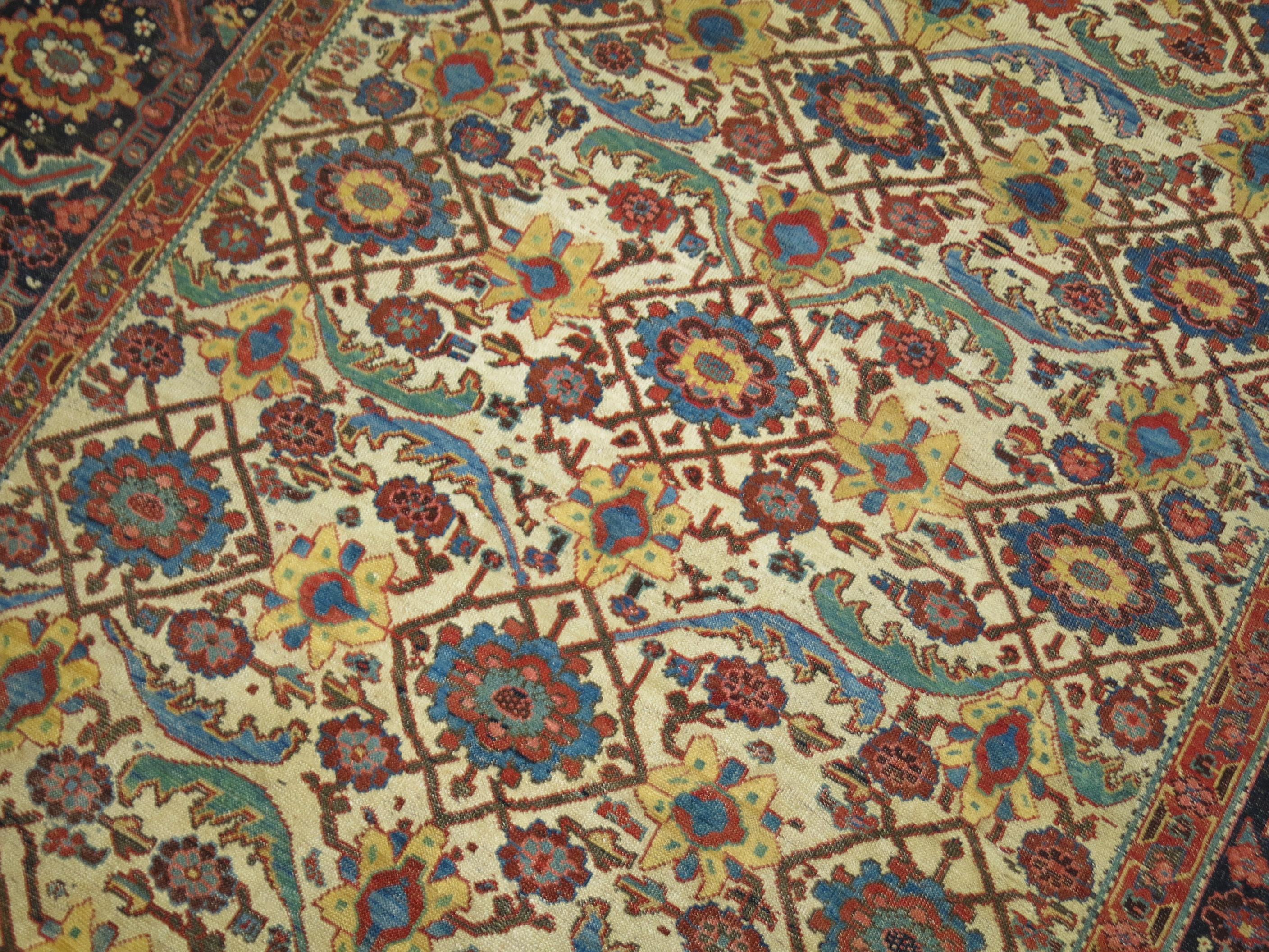 Tapis persan ancien raffiné de la collection Zabihi du Nord-Ouest Bon état - En vente à New York, NY