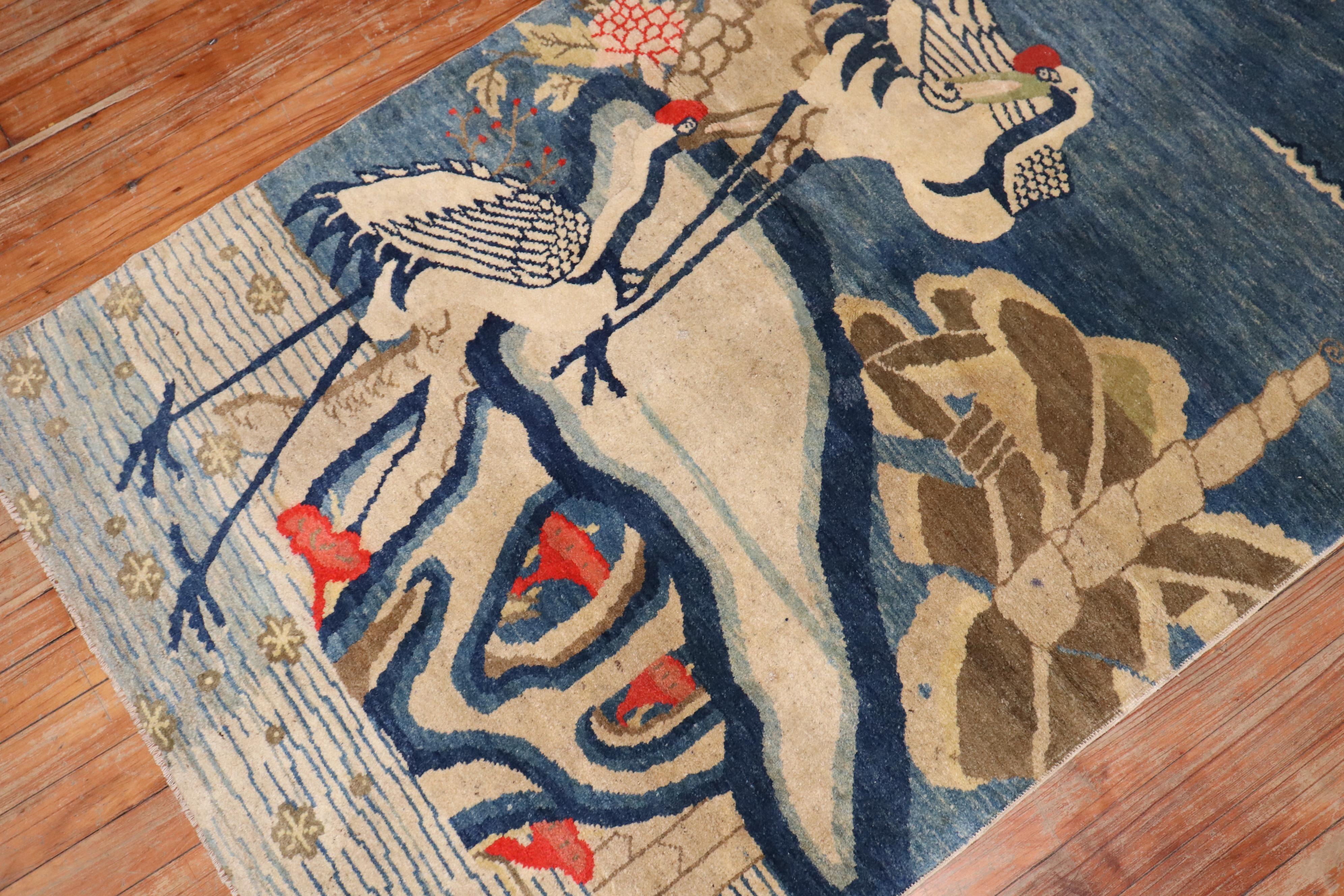 Alfombra Tibetana Flamingo Colección Zabihi siglo XX en venta