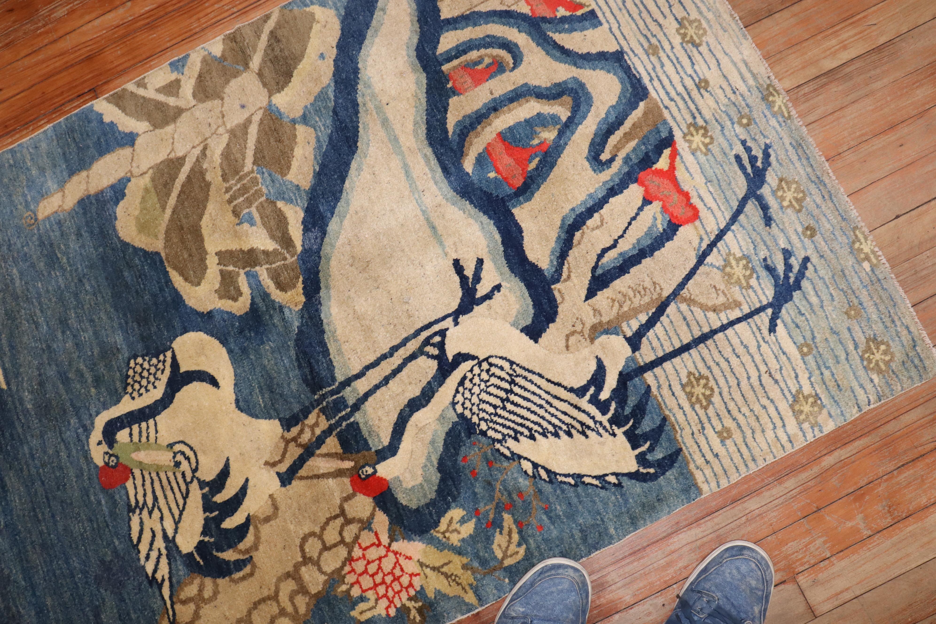 Alfombra Tibetana Flamingo Colección Zabihi en venta 1