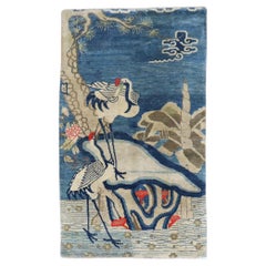 Zabihi Collection Flamingo Tibetan Rug