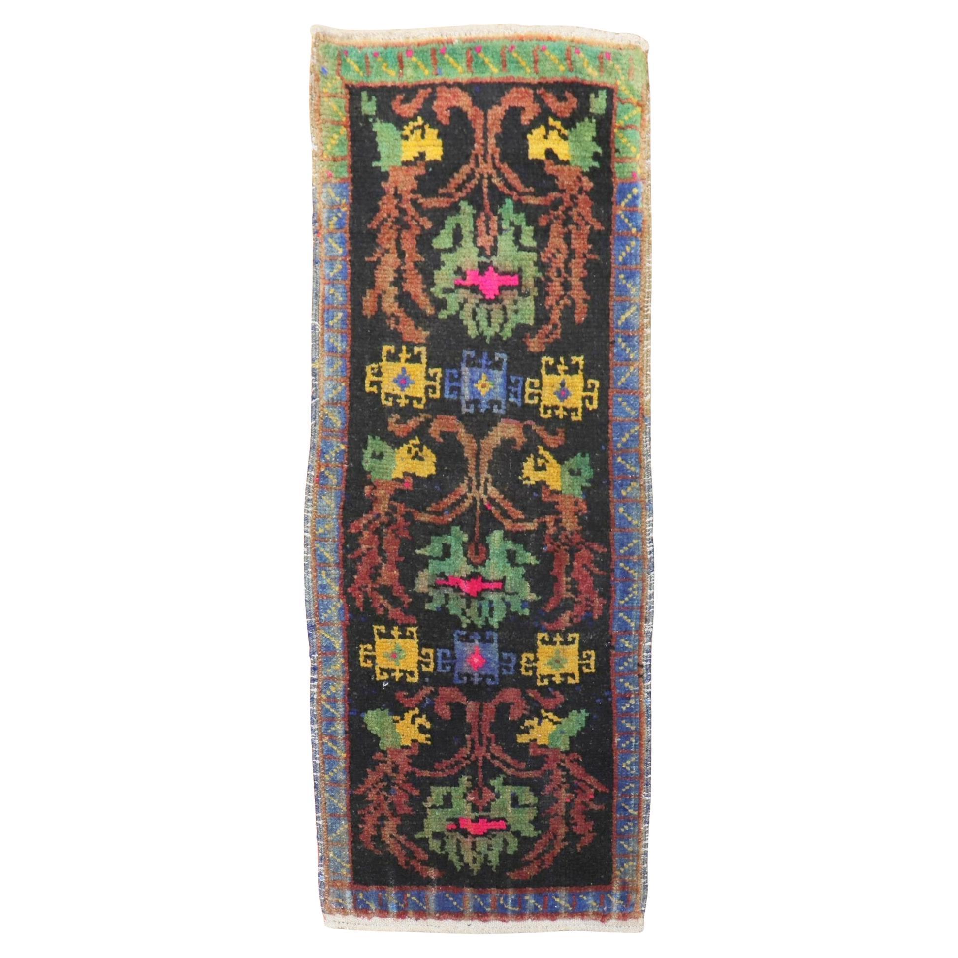 Zabihi Collection Floral Turkish Anatolian Throw Rug