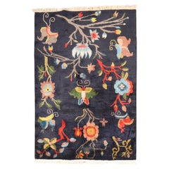 Zabihi Collection Floral Vintage Tibetan Rug