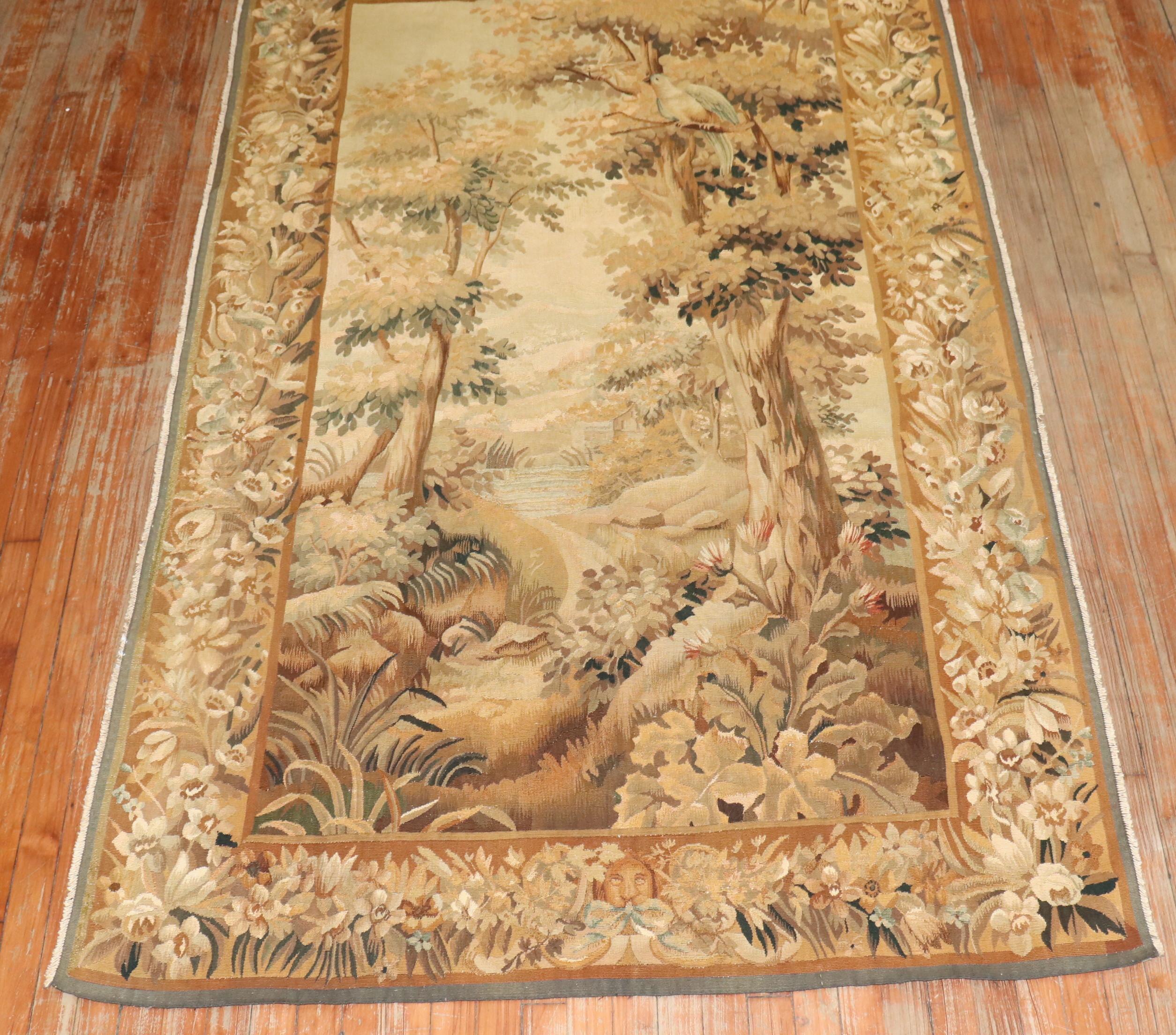 Zabihi Collection French Tapestry Wall Hanging For Sale 2