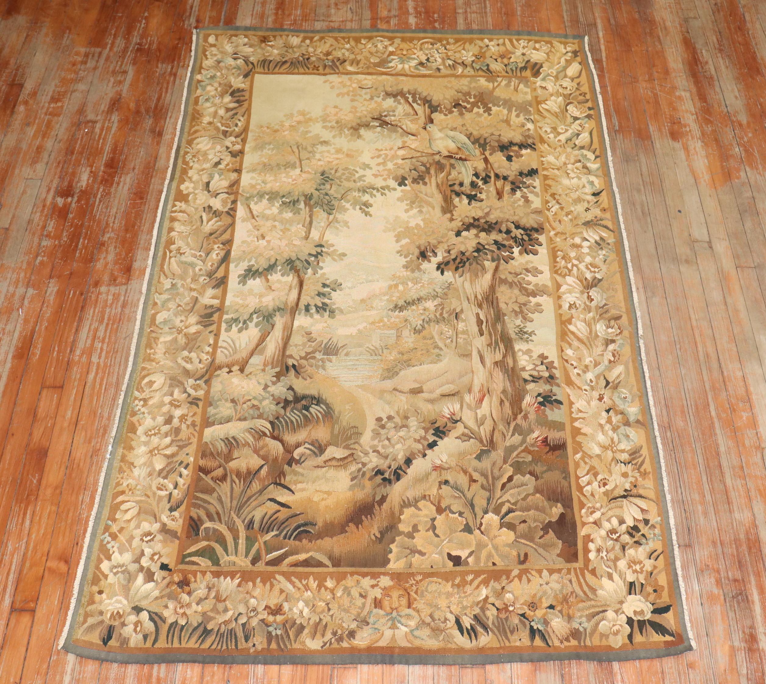 Zabihi Collection French Tapestry Wall Hanging For Sale 3