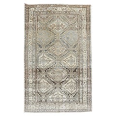 Zabihi Collection Geometric Antique Kurd Rug
