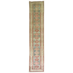Zabihi Collection Geometric Antique Persian Malayer Runner