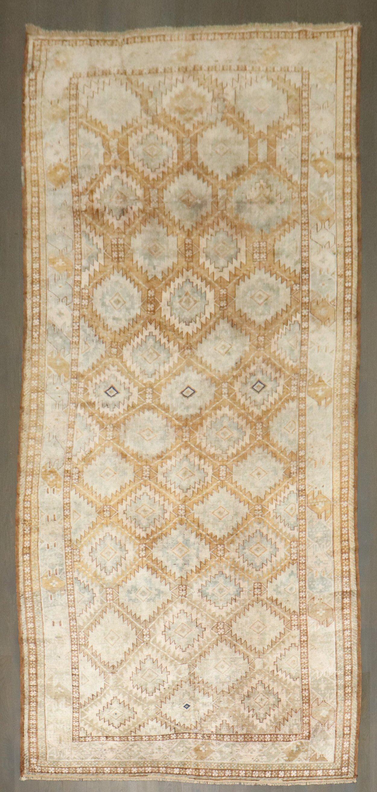 An early 20th century Turkeman Beshir gallery size rug

Details
rug no.	j4273
size	5' 2