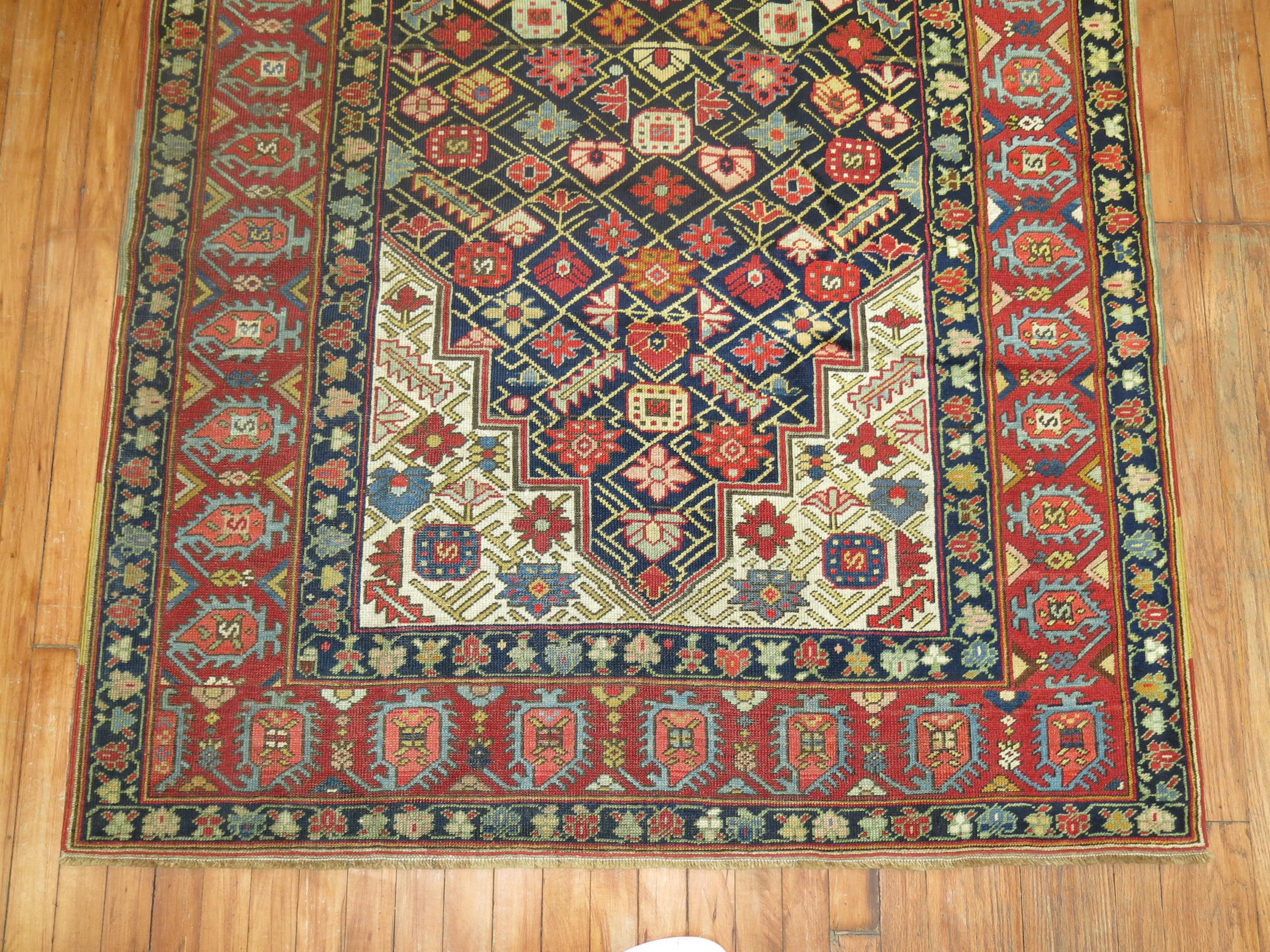 Tapis de couloir géométrique Karabagh Collection Zabihi en vente 3