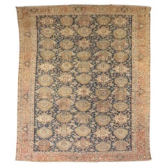Colección Zabihi Alfombra Persa Antigua Heriz Geométrica Sobredimensionada