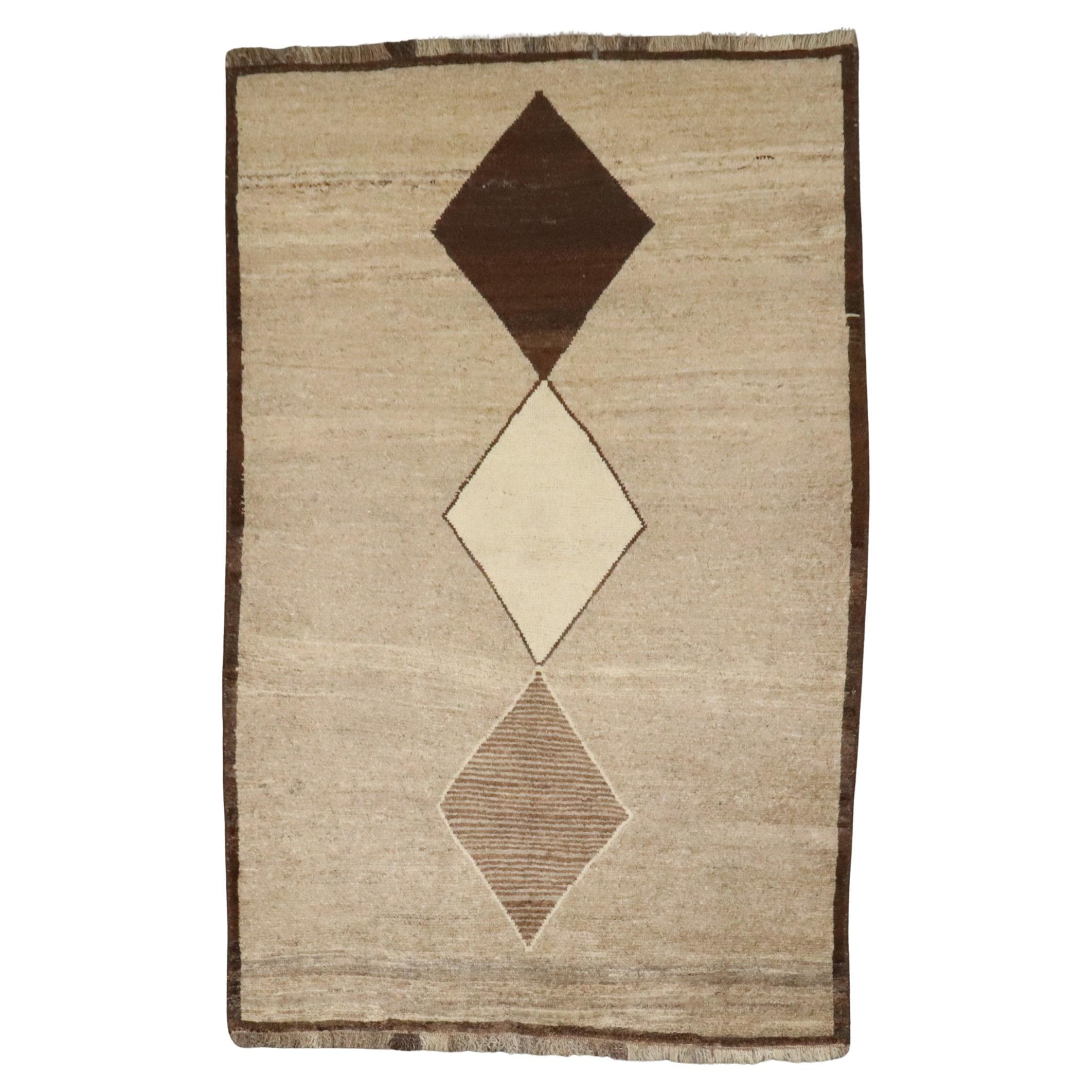 Alfombra Gabbeh Persa Geométrica Colección Zabihi