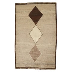 Geometrischer persischer Gabbeh-Teppich der Zabihi-Kollektion