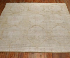 Zabihi Collection Geometric Room Square Size Turkish Rug