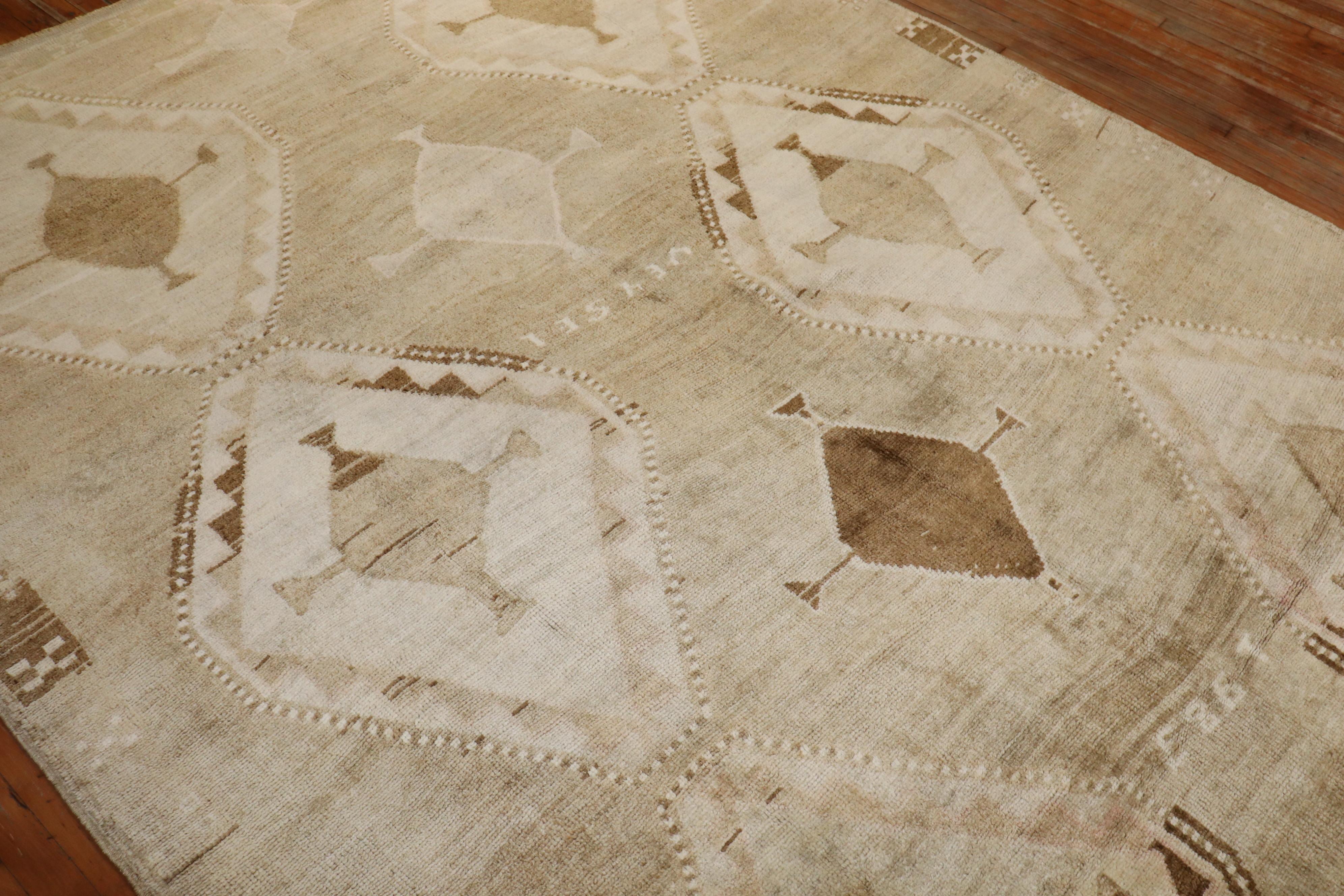 A 20th-century Geometric Tribal Room Size Turkish Kars rug dated 1983

Details
rug no.	j2352
size	7' 7