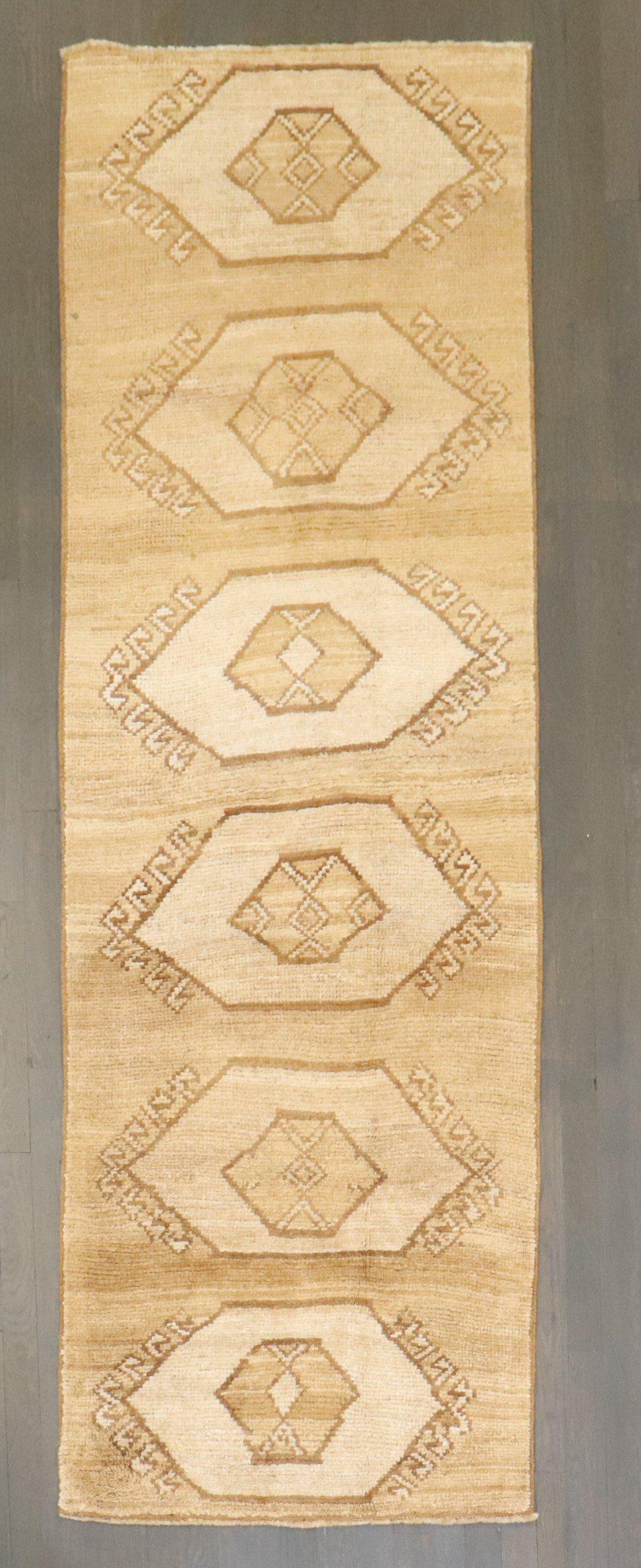 Tribale Runner turco tribale geometrico della Collection'S di Zabihi in vendita