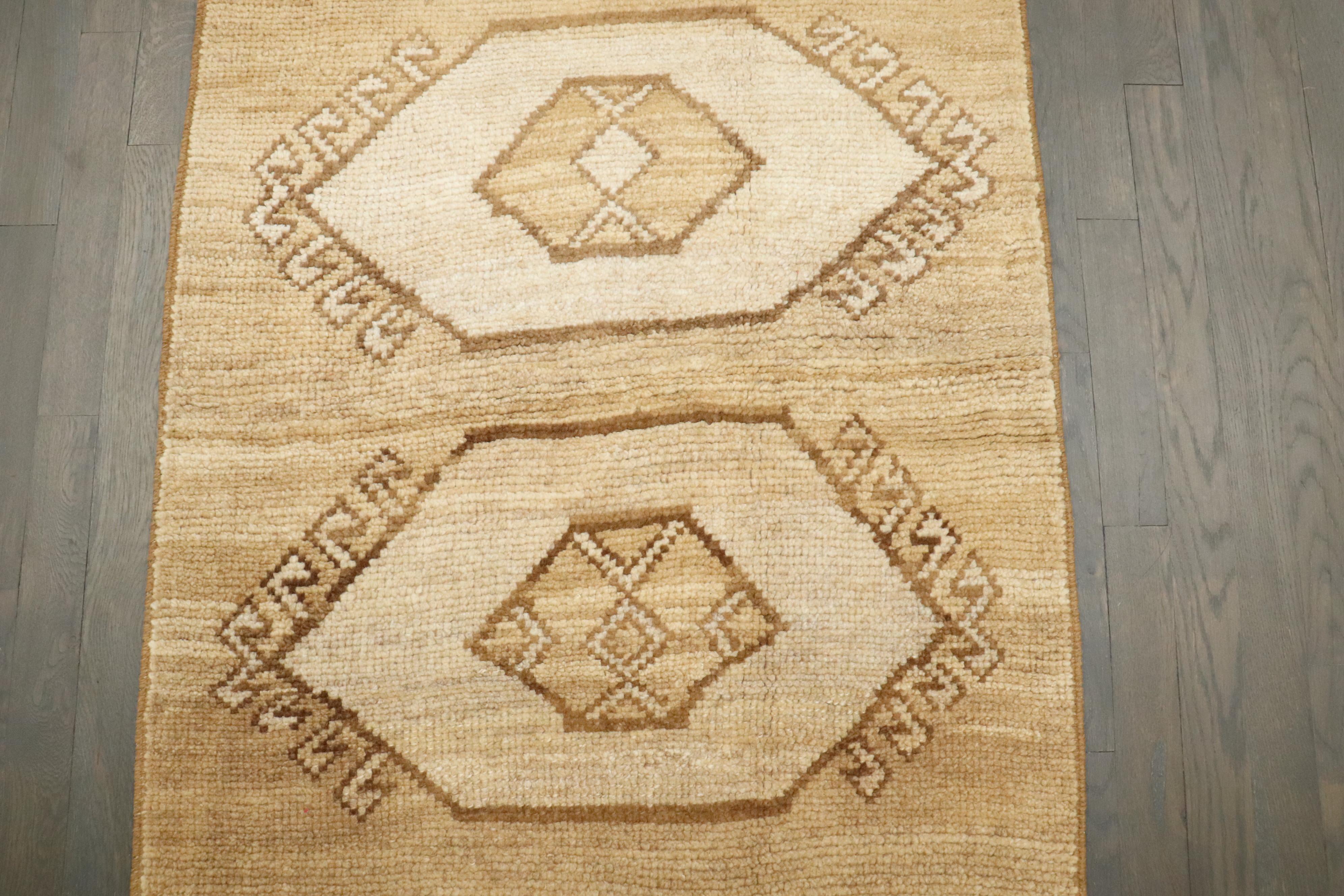 Lana Runner turco tribale geometrico della Collection'S di Zabihi in vendita