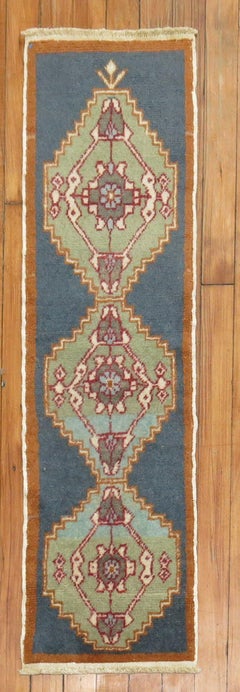 Zabihi Collection Geometric Turkish Anatolian Throw Rug