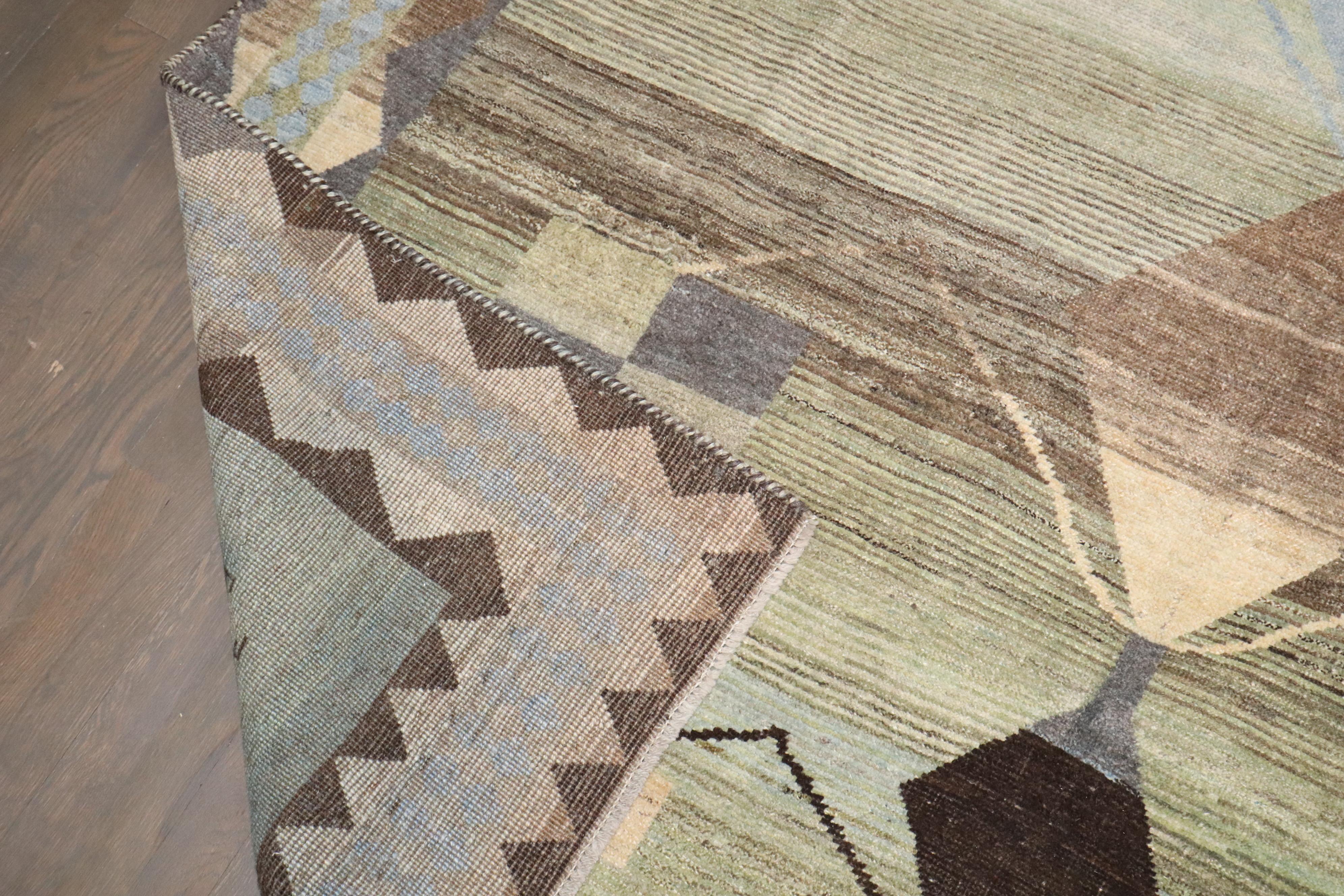 XX secolo Tappeto Gabbeh persiano vintage geometrico della Collection'S di Zabihi in vendita
