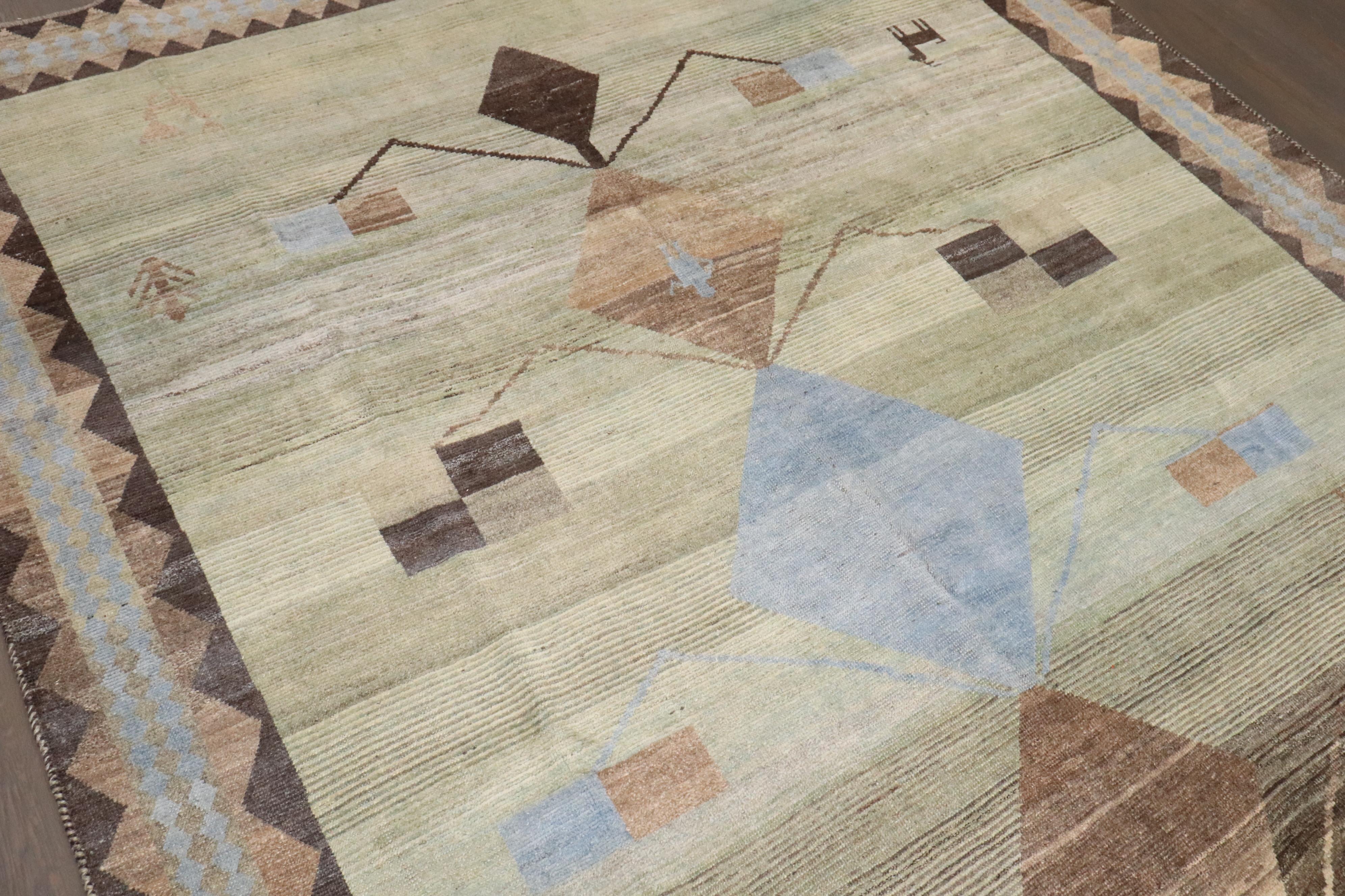 Tappeto Gabbeh persiano vintage geometrico della Collection'S di Zabihi in vendita 2