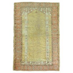Zabihi Collection Gold Angora Oushak Rug