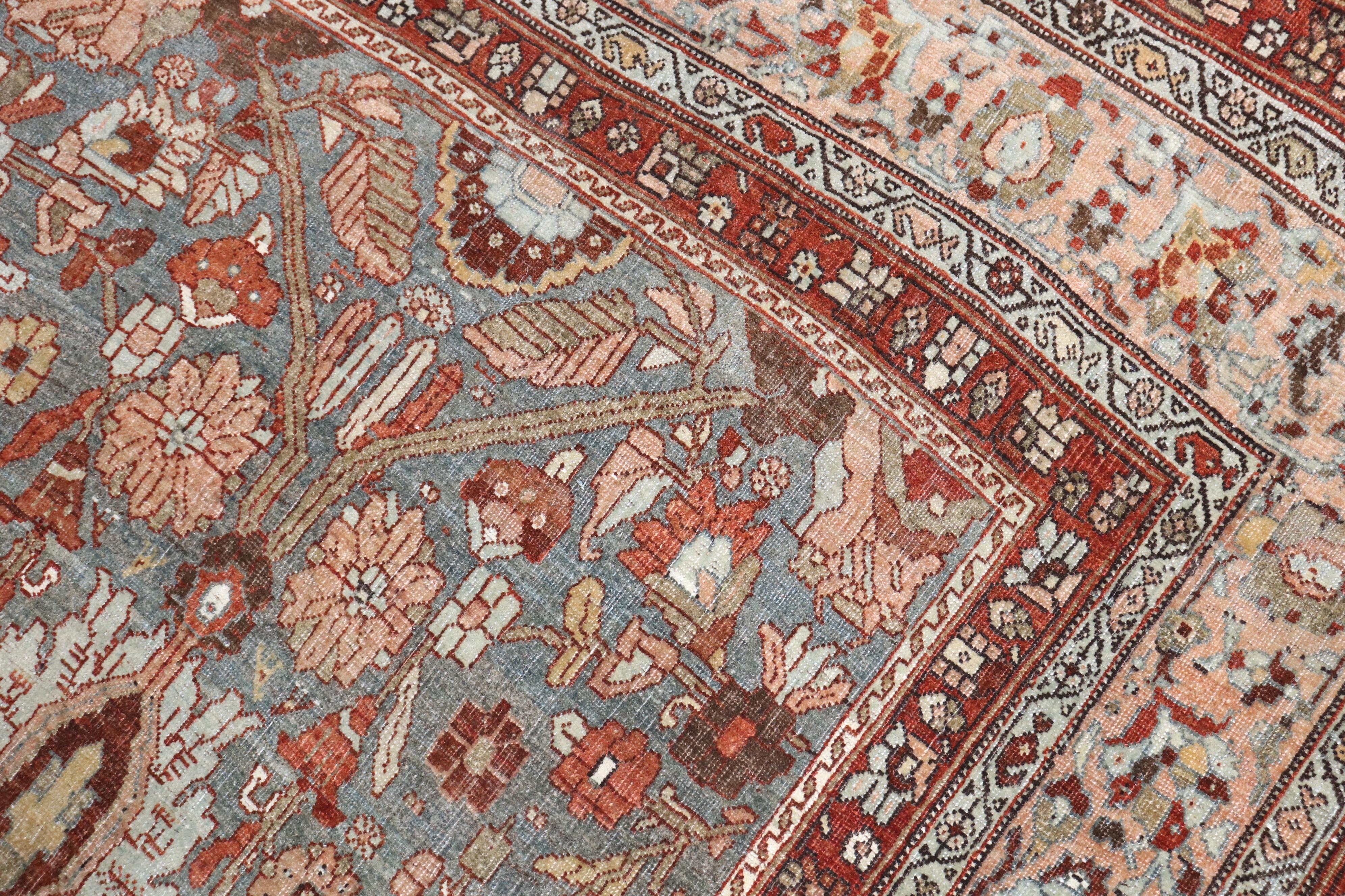 Early 20th-century Persian Bidjar room-size rug in predominantly gray

Measures: 8'8'' x 11'5''

 