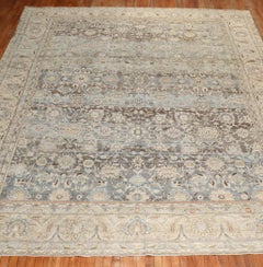 Zabihi Collection Gray Antique Persian Malayer Rug