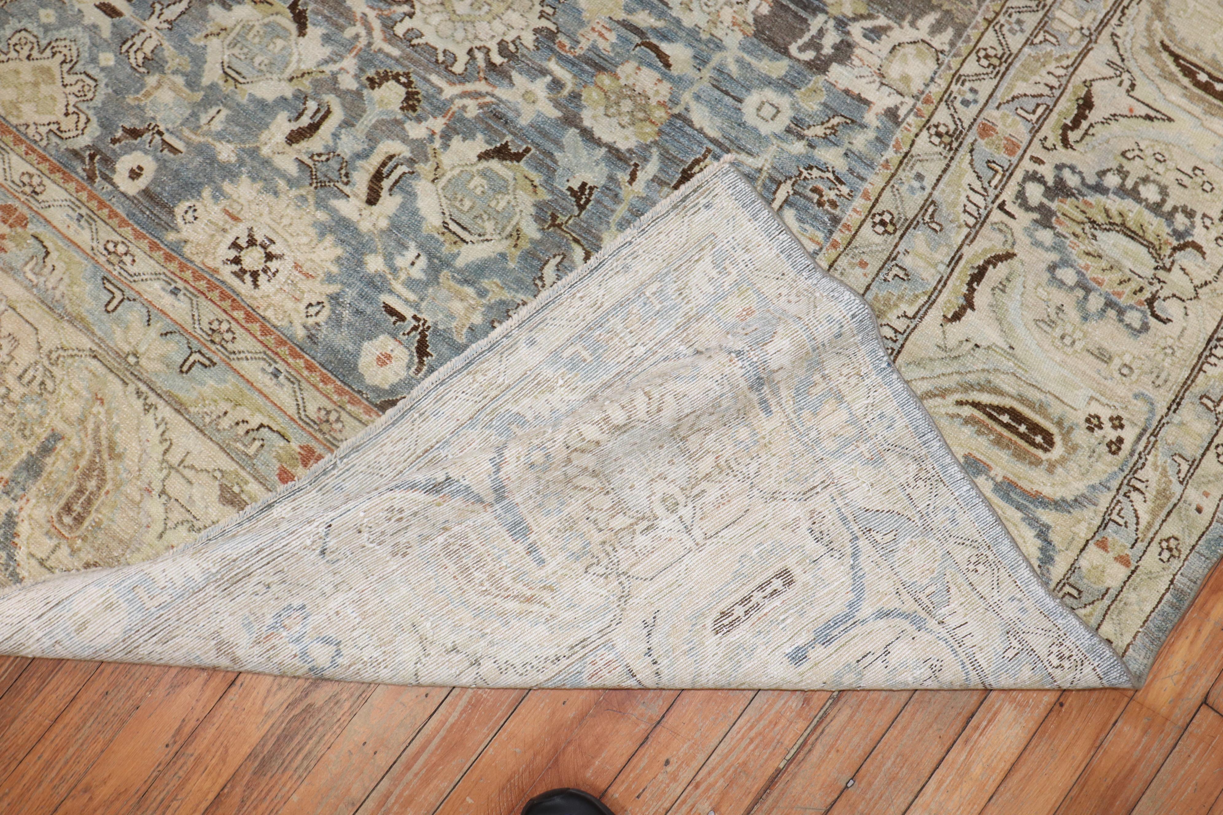Colección Zabihi Alfombra Persa Antigua Malayer Gris en Bueno estado para la venta en New York, NY