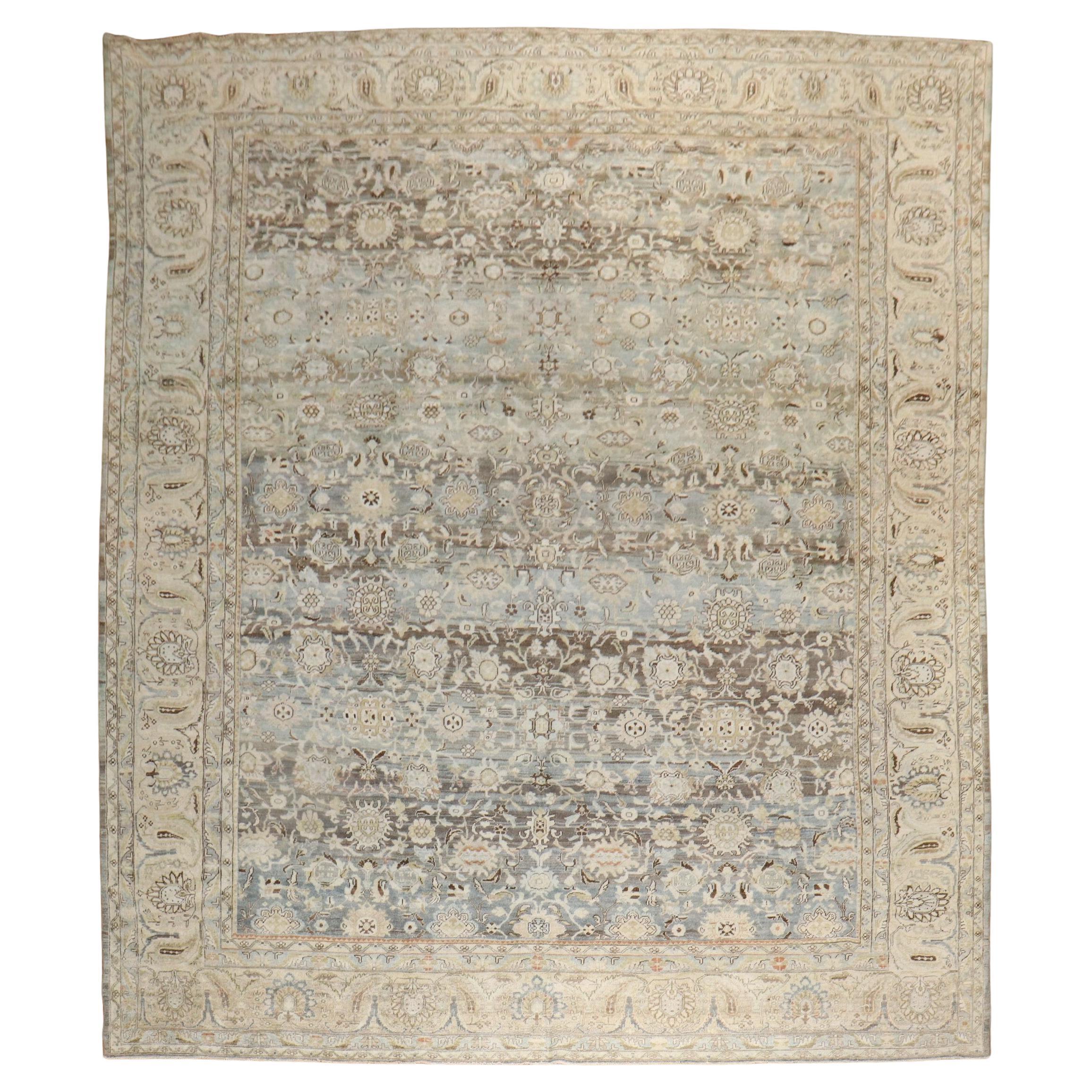 Colección Zabihi Alfombra Persa Antigua Malayer Gris
