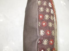 Zabihi Collection Gray Turkish Jajim Pillow