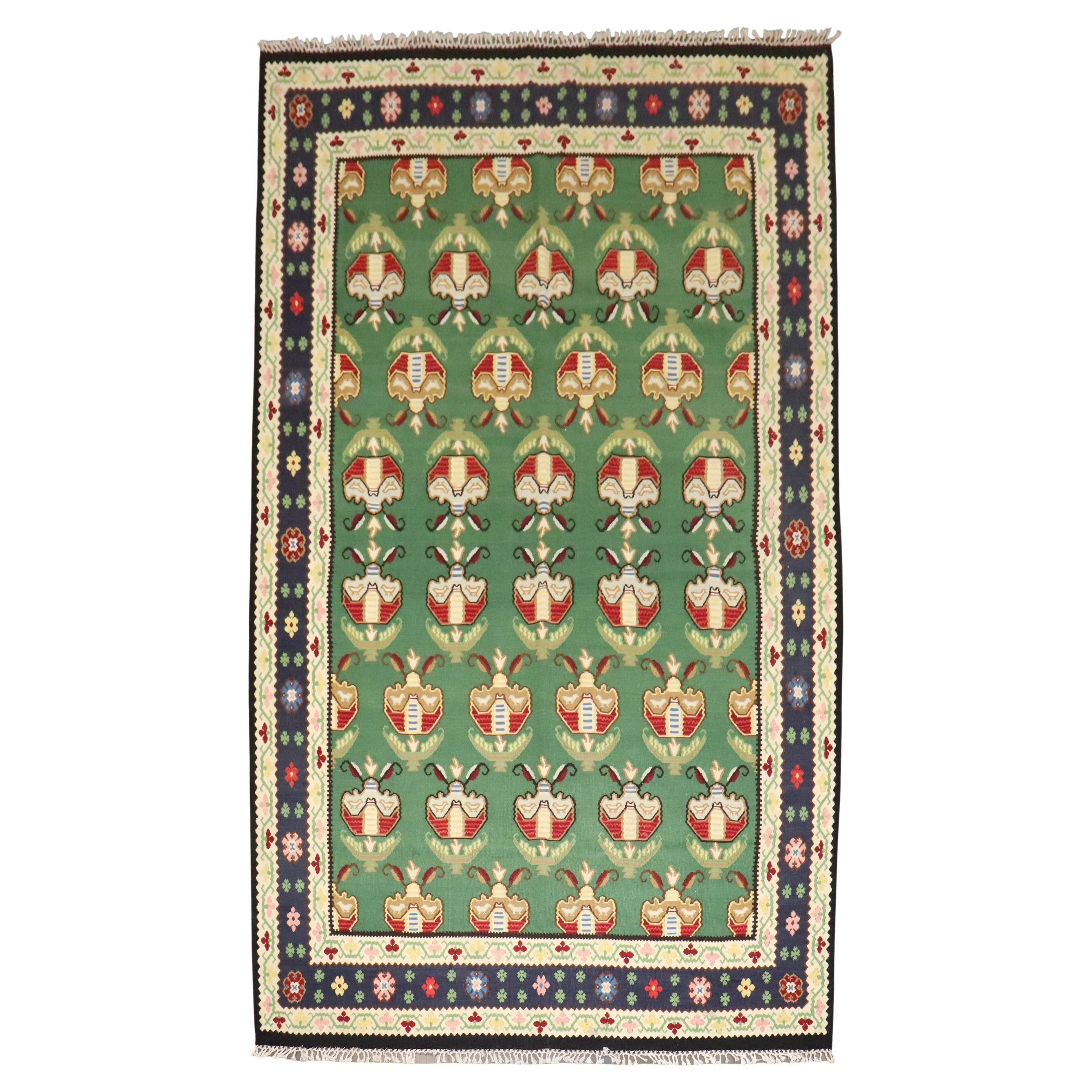 Collection Zabihi Kilim besserabian vert