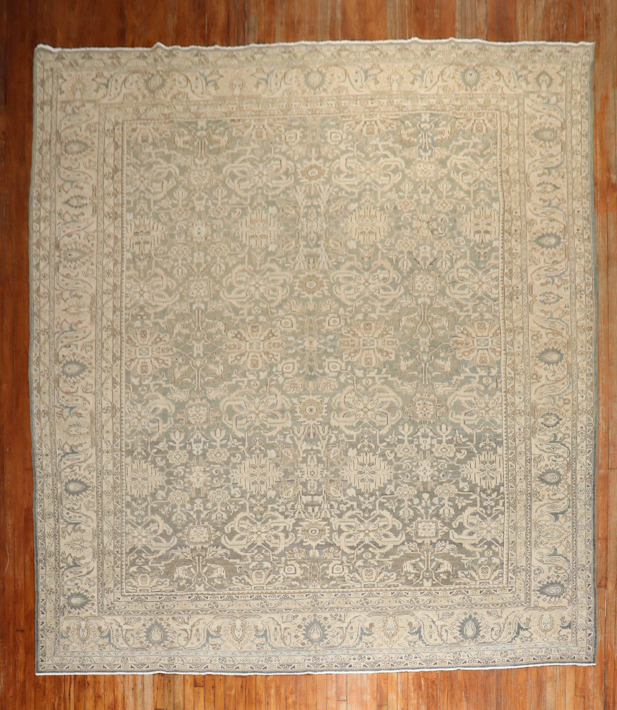 Zimmergroßer persischer Malayer-Teppich in Grün, Taupe und Braun aus den 1930er Jahren

Einzelheiten
Teppich nein.	j2438
Größe	10' 8