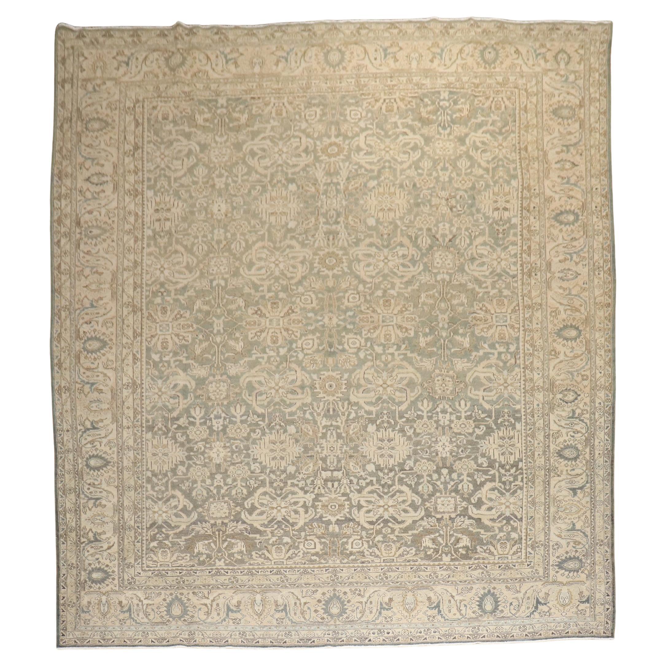 Colección Zabihi Verde Marrón Tamaño Habitación Alfombra Persa Malayer