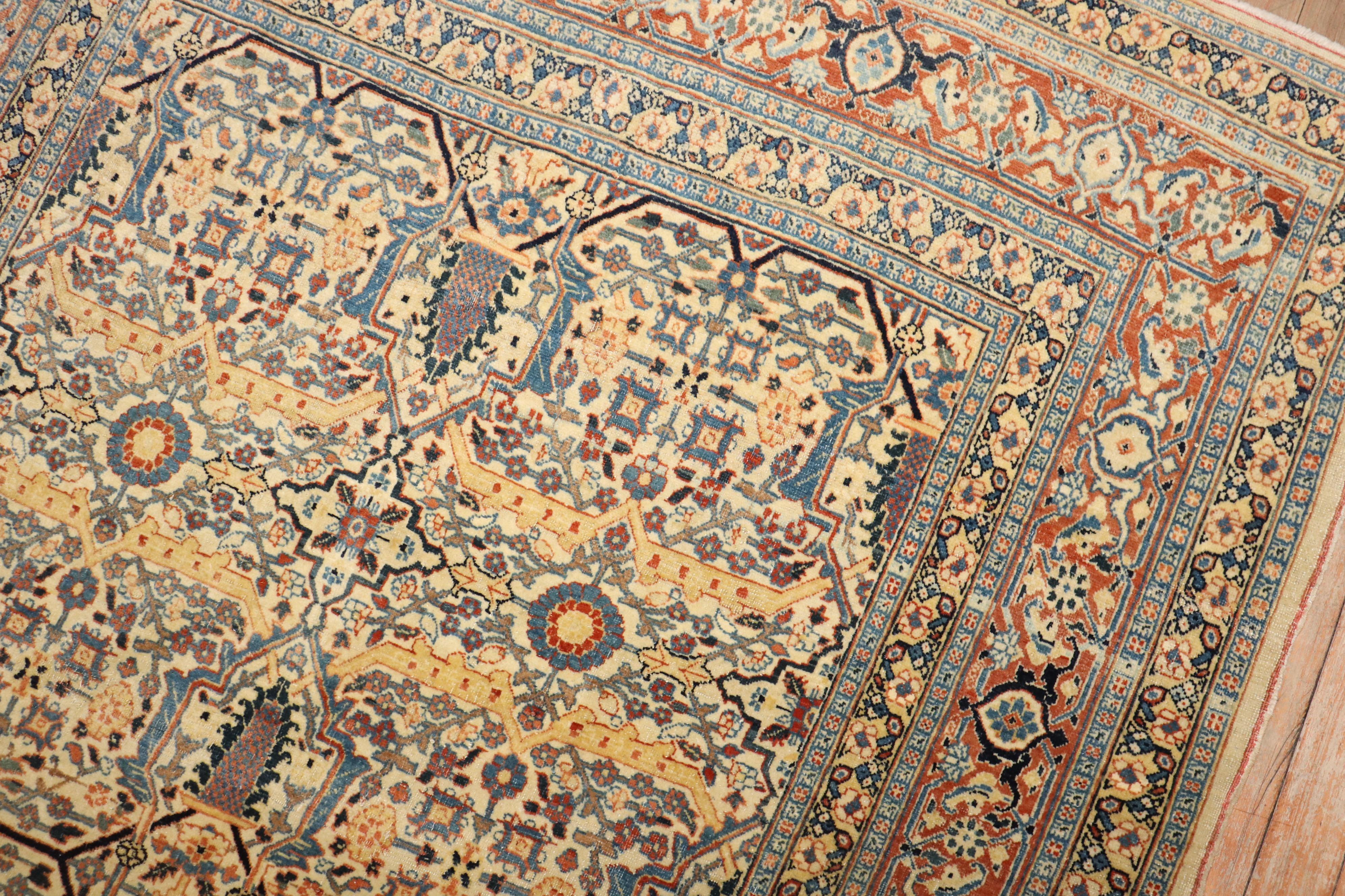 XIX secolo Tappeto Zabihi Collection'S Hadji Jalili Tabriz in vendita
