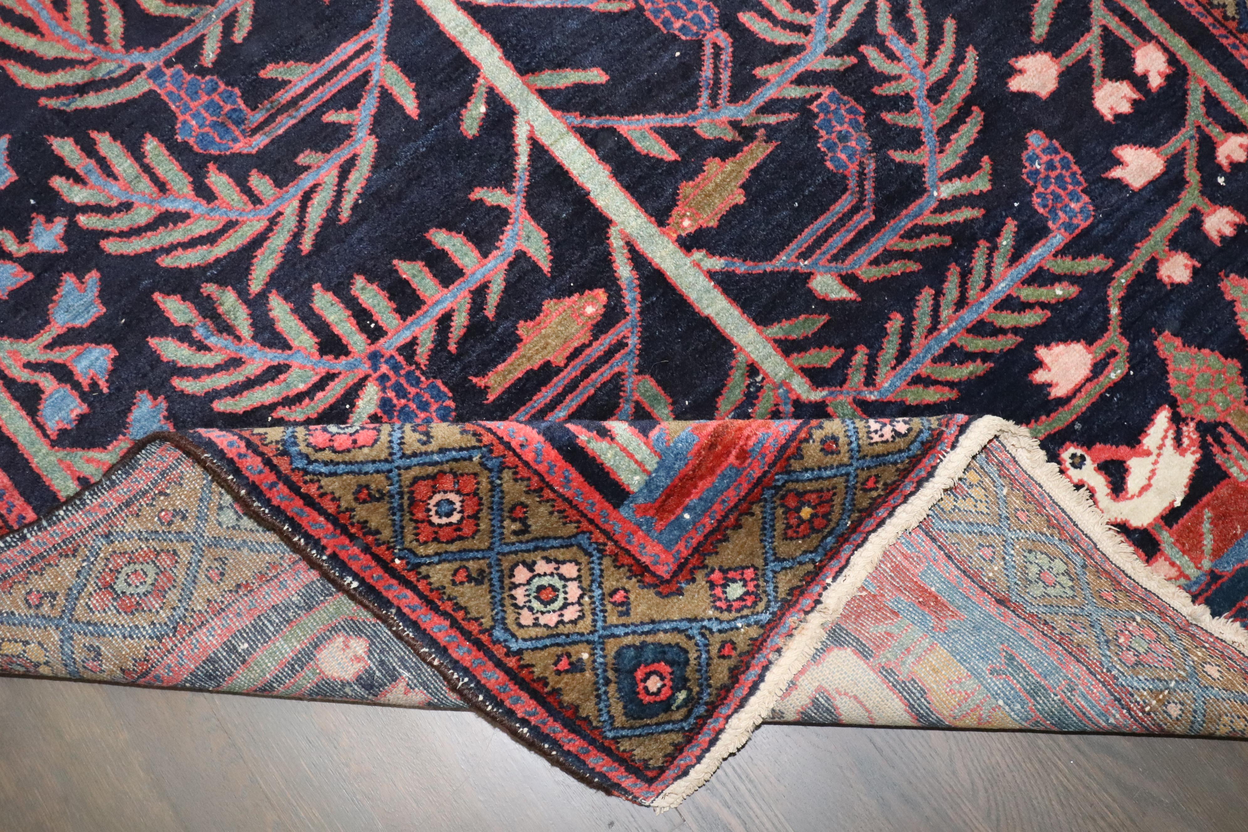 Tessuto a mano Tappeto d'accento persiano Hamadan armonioso della collezione Zabihi in vendita