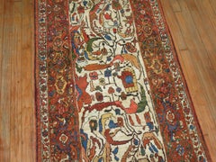 Zabihi Collection Ivory Northwest Persian Antique Runner