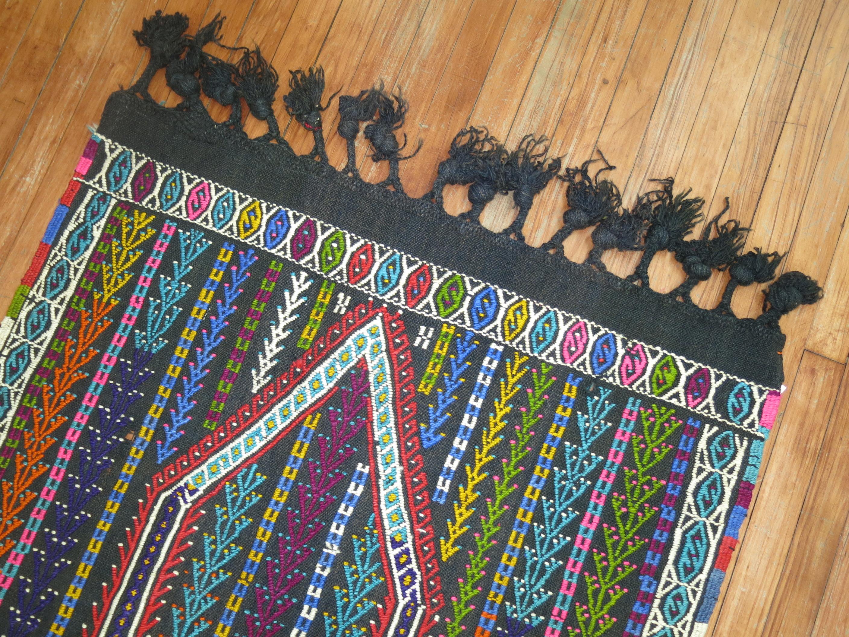 Zabihi Collection Jajim Türkisch Klein Flachgewebe (Handgewebt) im Angebot