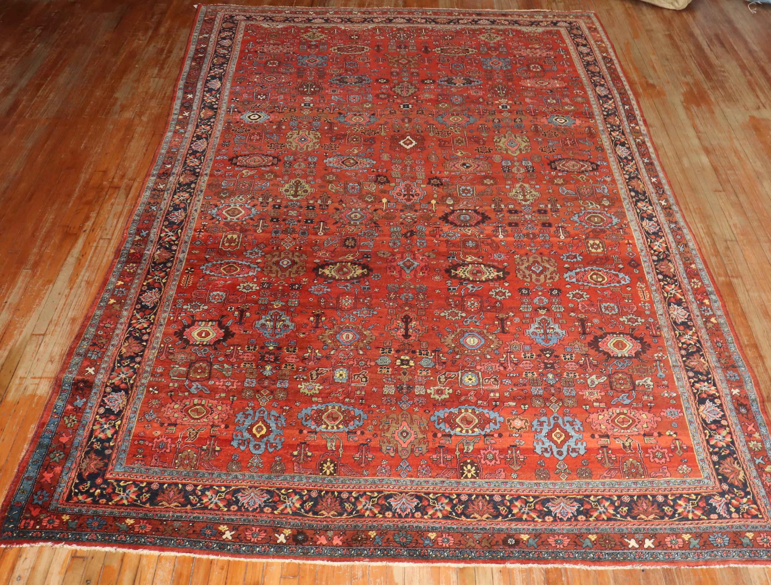 ein persischer Bidjar-Teppich mit Allover-Muster aus dem späten 19.

Einzelheiten
Teppich nein.	10656
Größe	9' x 13' 11