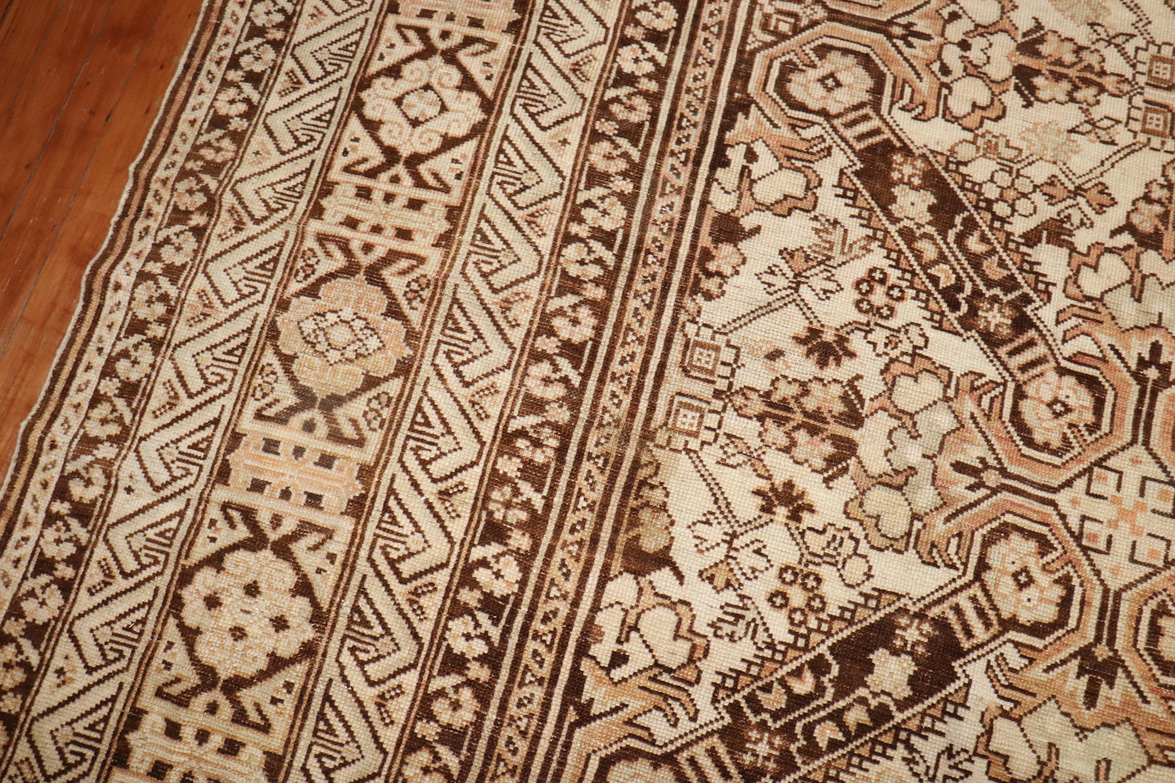 Zabihi Collection Keyhole Ersari Large Rug For Sale 4