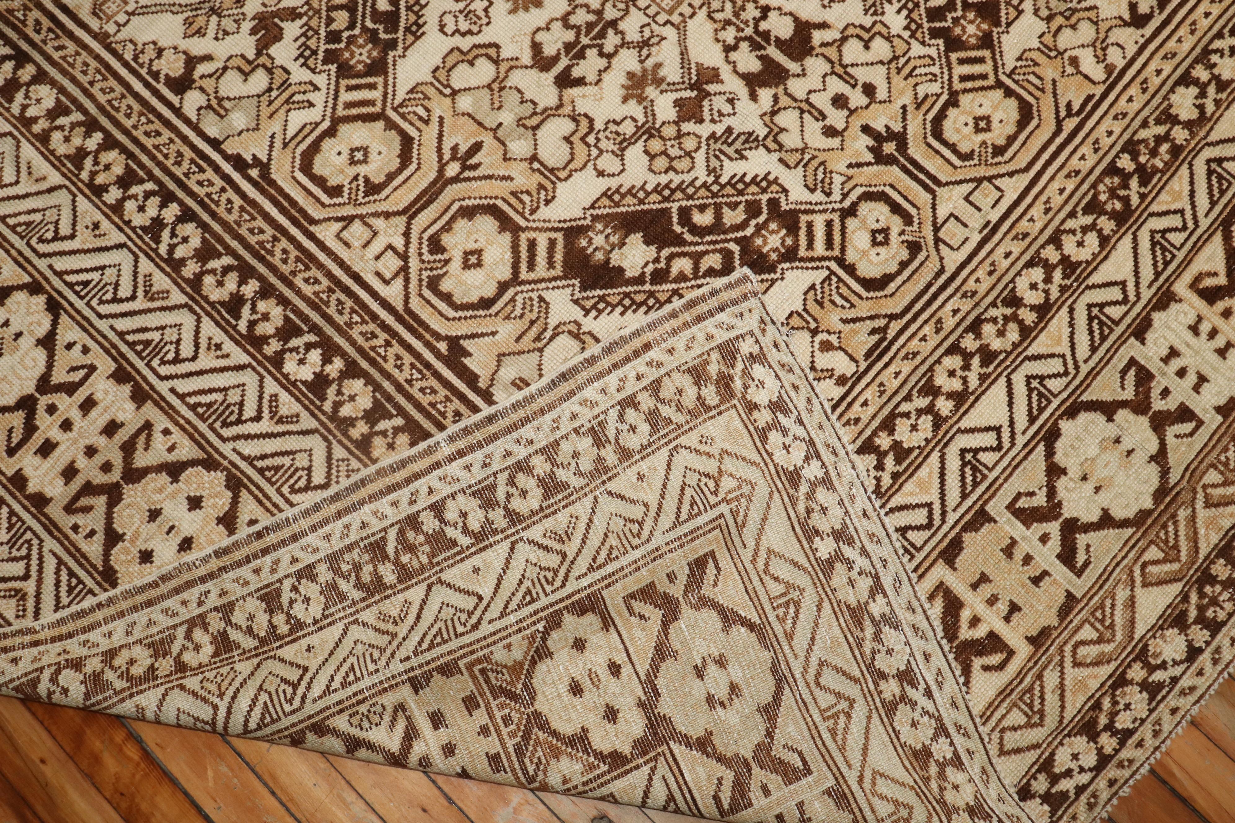 Wool Zabihi Collection Keyhole Ersari Large Rug For Sale