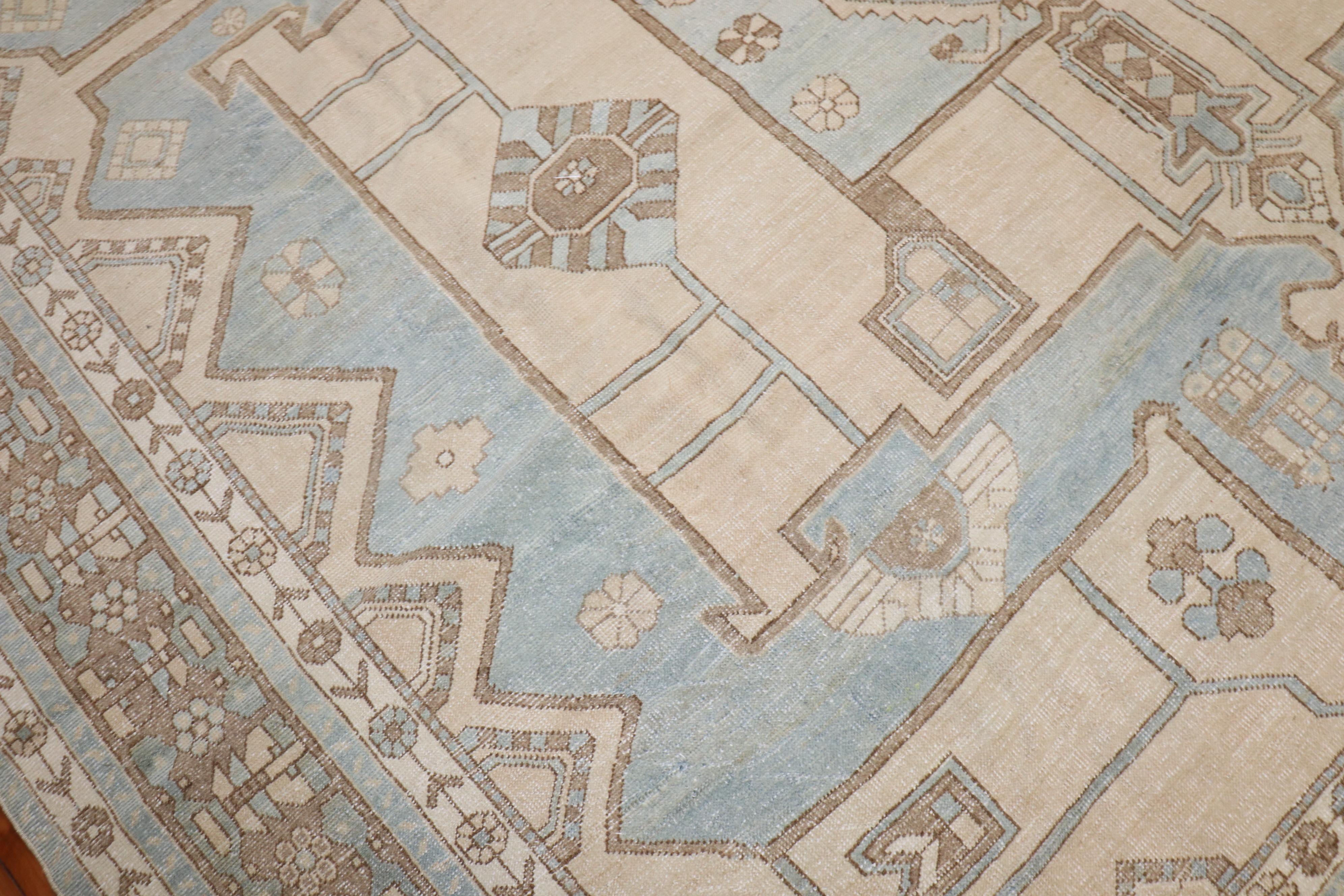 Tappeto persiano Zabihi Collection Khaki Light Blue in vendita 2
