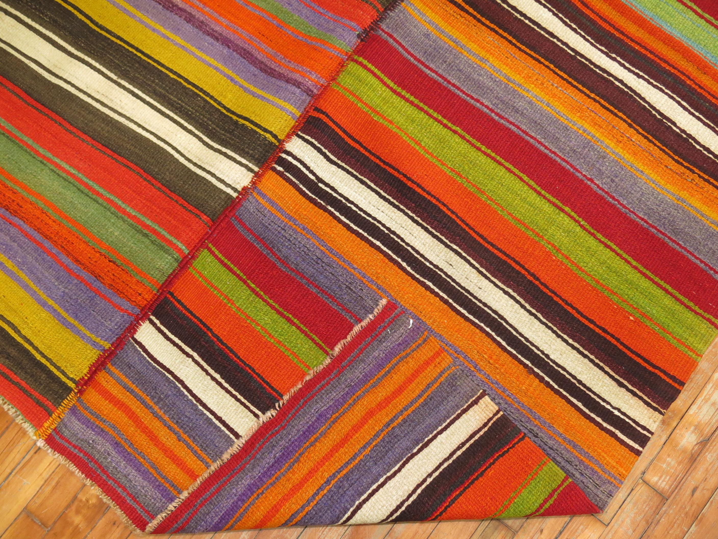 Turco Zabihi Collection Kilim Gallery Runner (a) Gallery in vendita