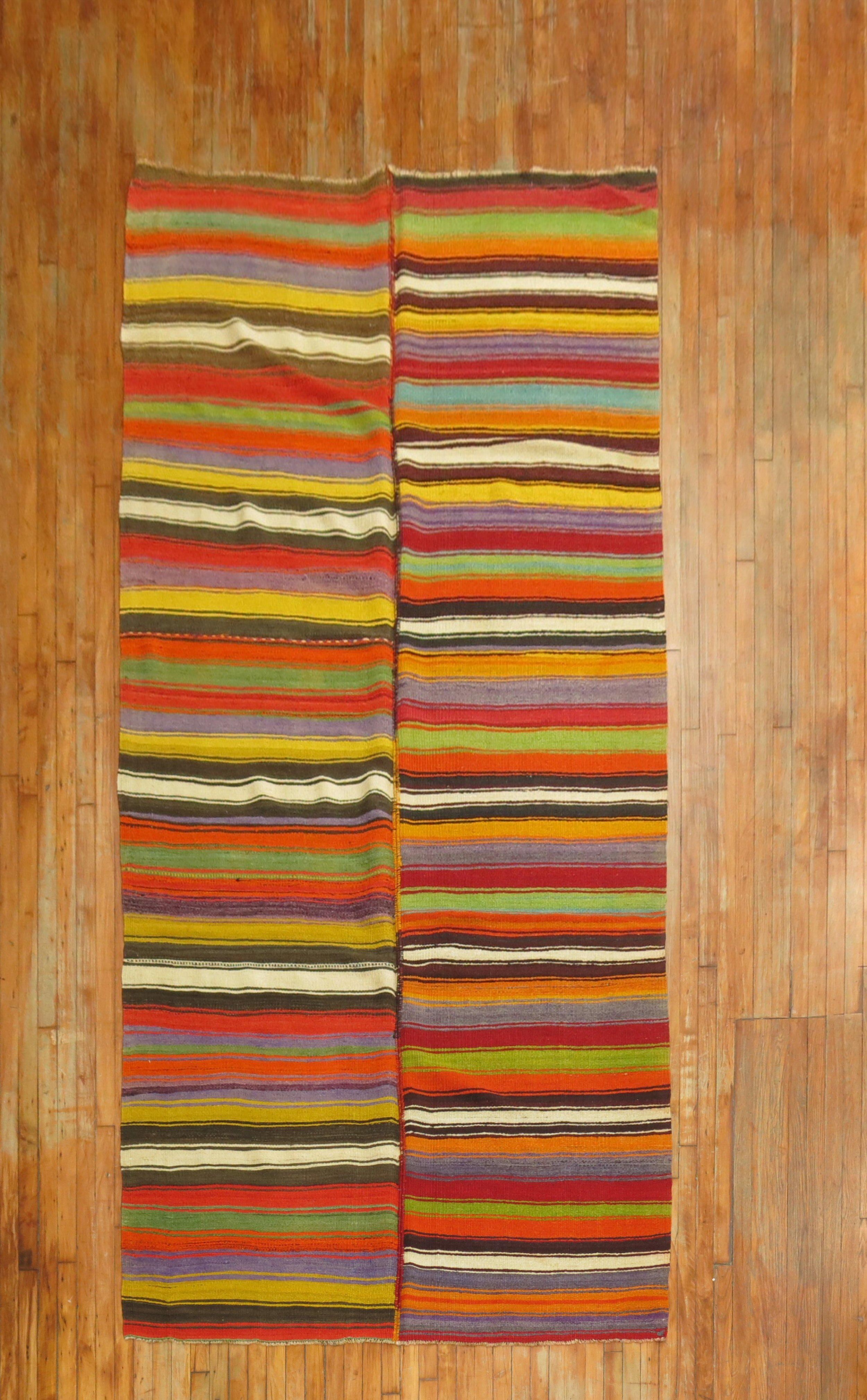 Zabihi Collection Kilim Gallery Runner (a) Gallery In condizioni buone in vendita a New York, NY