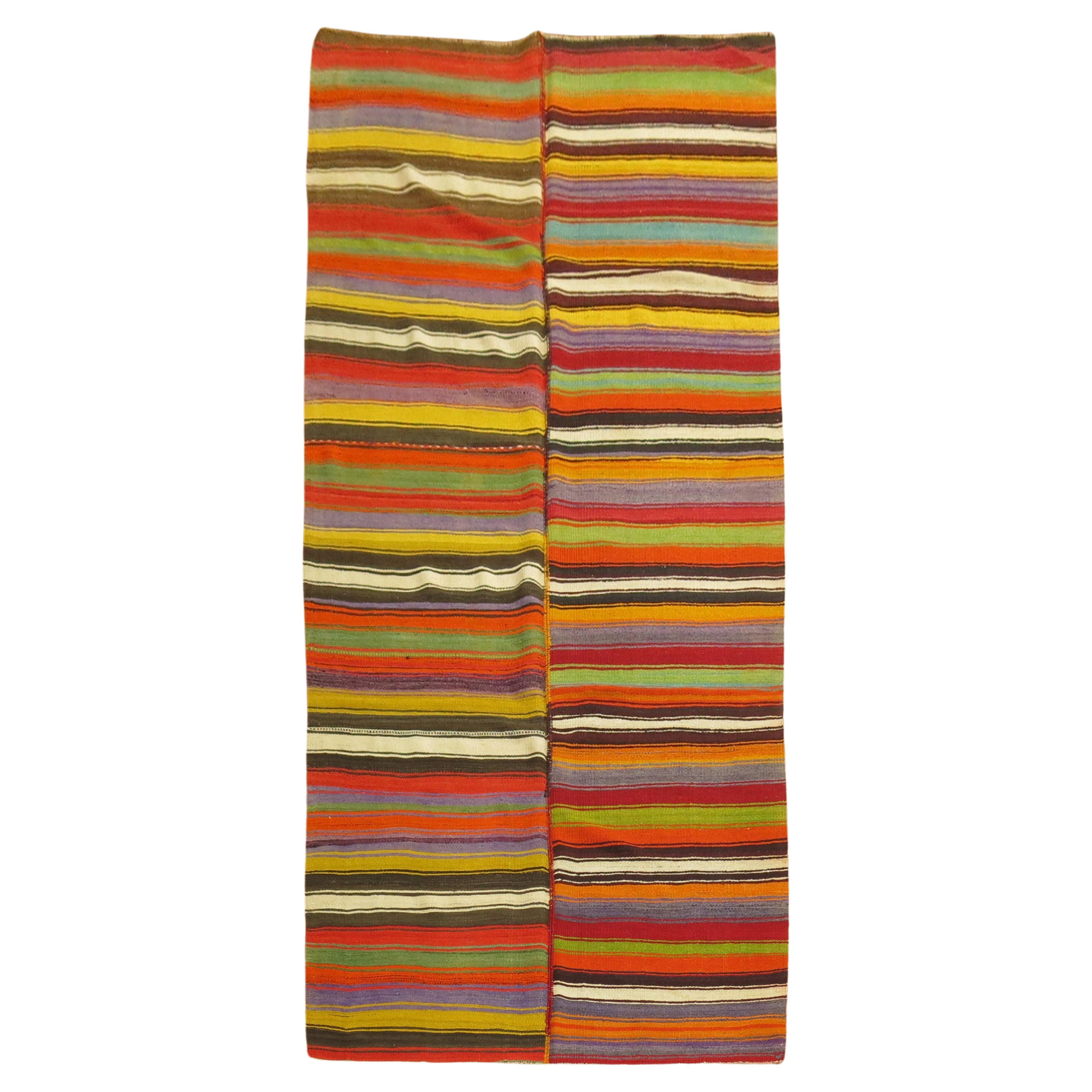 Zabihi Collection Kilim Gallery Runner