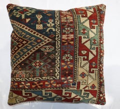 Zabihi Collection Large 19th Century Caucasian Rug Pillow