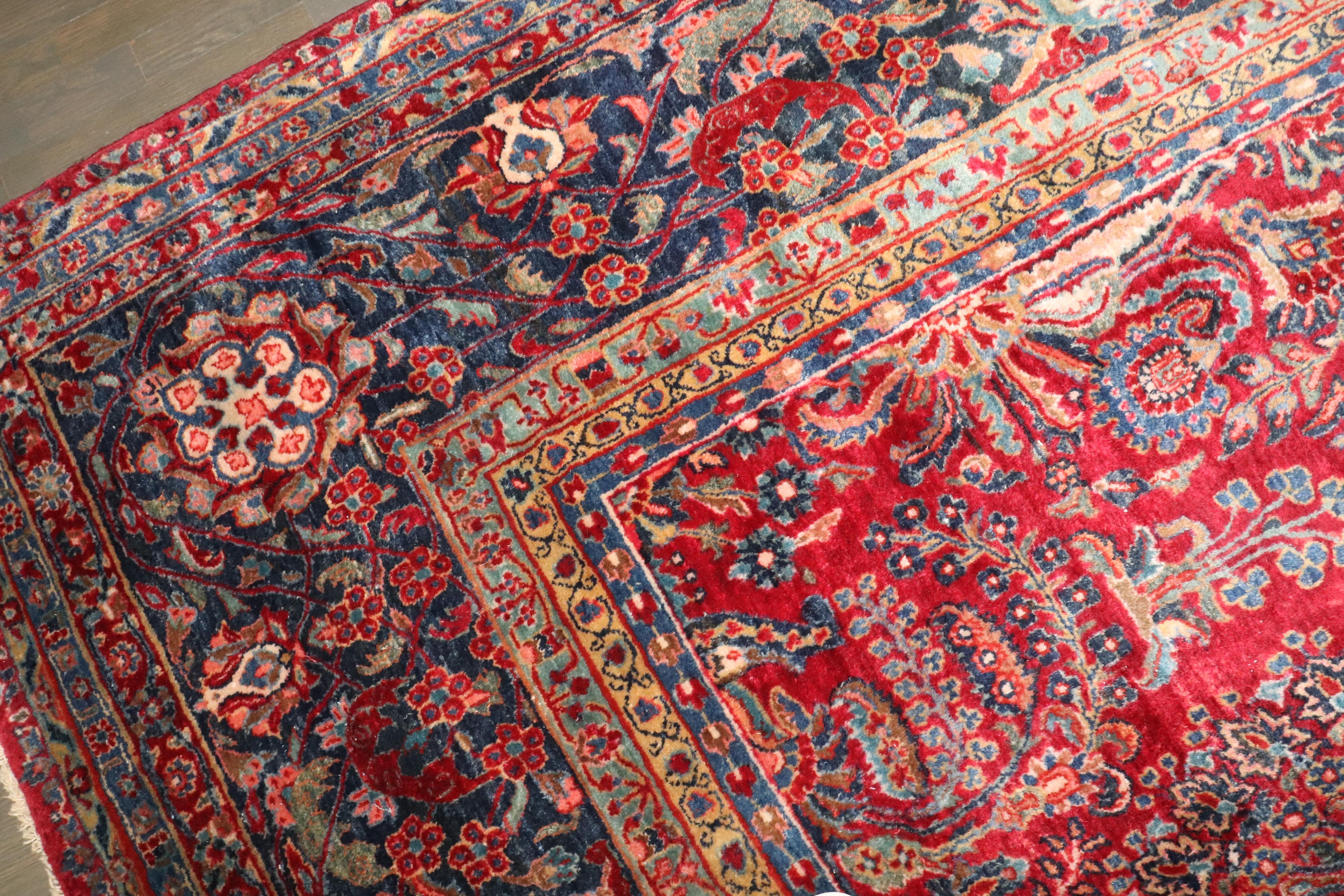Zabihi Collection Large Antique Persian Sarouk siglo XX en venta
