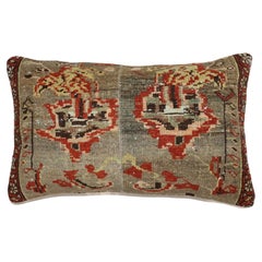 The Collective Large Brown Gray Persian Rug Pillow (tapis persan)