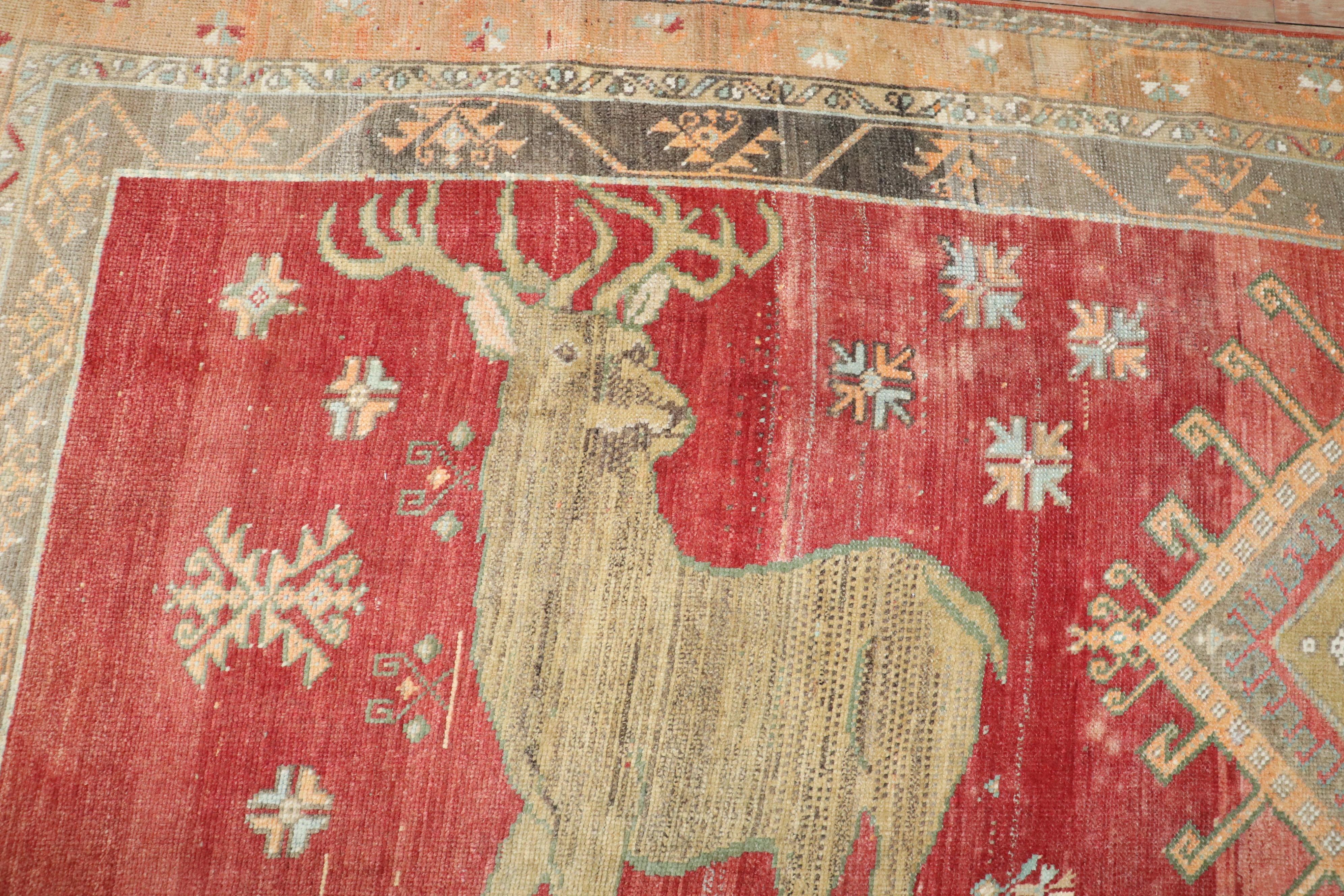 Grand tapis pictural turc de la collection Zabihi en vente 2
