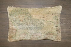 Zabihi Collection Large Floor Size Turkish Lion Motif Rug Pillow