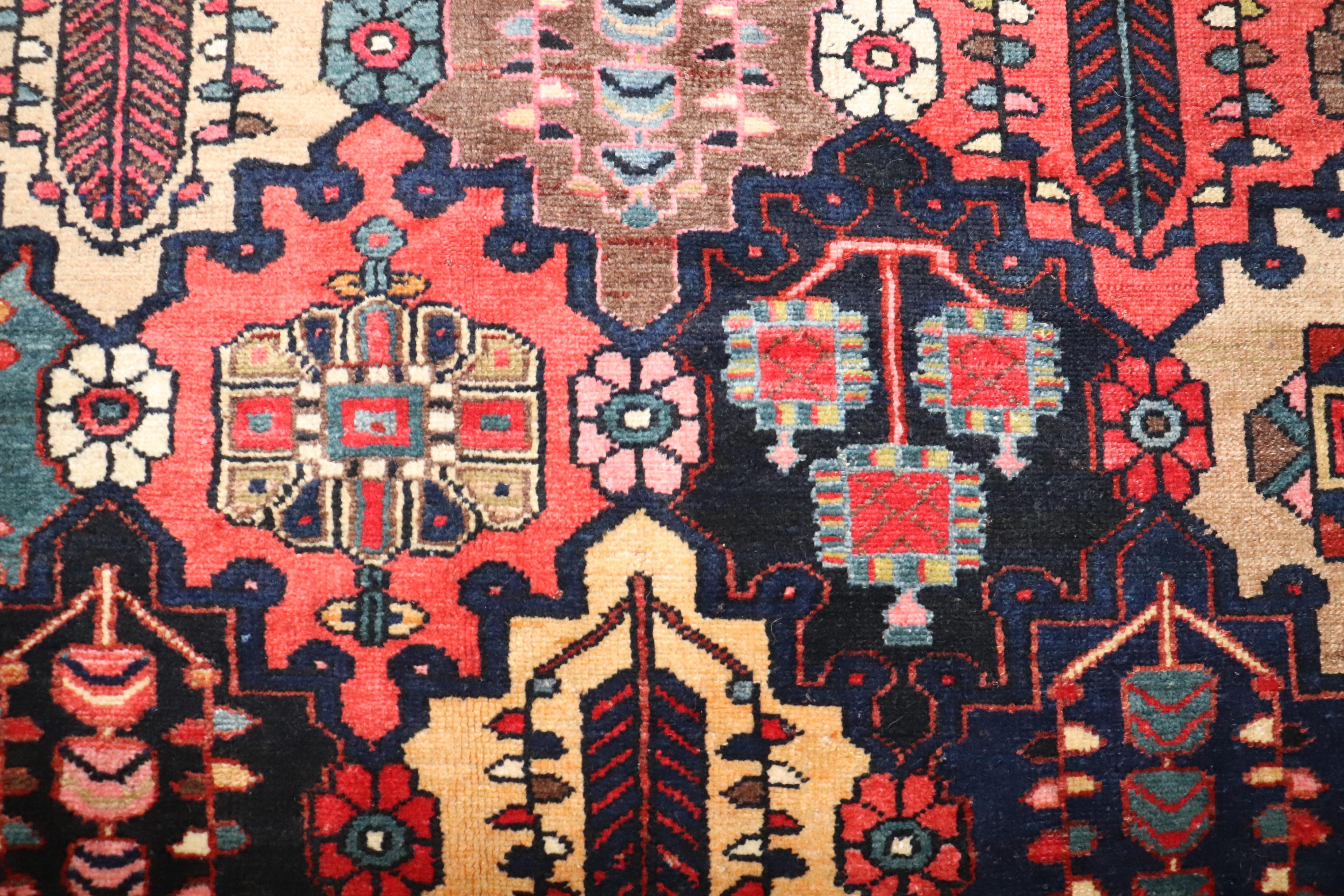 20th Century Zabihi Collection Large Persian Antique Bakhtiari Rug For Sale