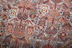 Zabihi Collection Large Tribal Shiraz Geometric Rug, 8'10'' x 13'4''